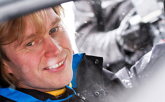 JARI KETOMAA INNOISSAAN RUOTSIN RALLIN KYNNYKSELLÄ // Kuva: Jesse Haaja